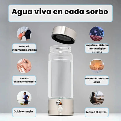 TERMO HIDROGENADOR DE AGUA - Hidratación inteligente toma agua que trabaja por ti