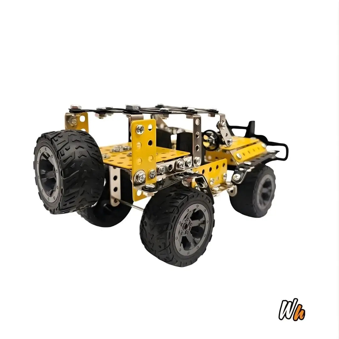 CARRO METÁLICO ARMABLE JEEP DE 274 PIEZAS - Modelo Coleccionable
